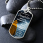 To My Bad Ass Daughter | From Dad | Dog Tag Chain | I Am The Storm