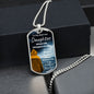 To My Bad Ass Daughter | From Dad | Dog Tag Chain | I Am The Storm