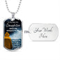 To My Bad Ass Daughter | From Dad | Dog Tag Chain | I Am The Storm