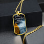 To My Bad Ass Daughter | From Dad | Dog Tag Chain | I Am The Storm