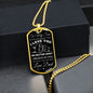 To My Son | From Dad | Military Dog Tag | BLK & SILVER