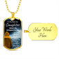 To My Bad Ass Daughter | From Dad | Dog Tag Chain | I Am The Storm