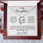 To My Daughter | From Dad | Forever Love Necklace | Always Be My Little Girl