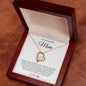 To Mom | Forever Love Knot Necklace | WHT