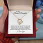 To My Bonus Daughter | I Love You | Forever Love Necklace