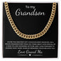 To My Grandson | From Grandmother | Cuban Chain