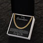 To My Grandson | From Grandmother | Cuban Chain