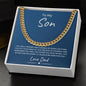 To My Son | From Dad | Cuban Link Chain | You Are A Winner