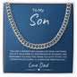 To My Son | From Dad | Cuban Link Chain | You Are A Winner