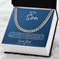 To My Son | From Dad | Cuban Link Chain | You Are A Winner