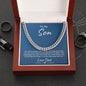 To My Son | From Dad | Cuban Link Chain | You Are A Winner