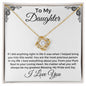 To My Daughter | From Dad | Love Knot Necklace