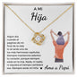 A Mi Hija | Love Knot Necklace | Dad & Daughter | Spanish #7
