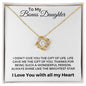 To My Bonus Daughter | Love Knot Necklace | All My Heart Print