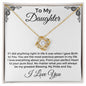 To My Daughter | From Mom | Love Knot Necklace