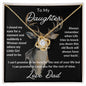 To My Daughter | From Dad | Love Knot Necklace | Buck