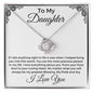 To My Daughter | From Dad | Love Knot Necklace