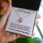To My Bonus Daughter | Love Knot Necklace | All My Heart Print