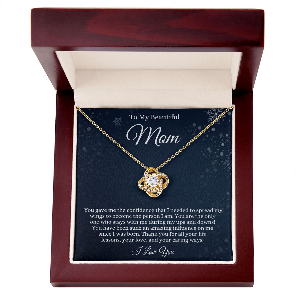 To Mom | Love Knot Necklace | BLU