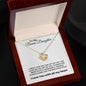 To My Bonus Daughter | Love Knot Necklace | All My Heart Print