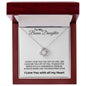 To My Bonus Daughter | Love Knot Necklace | All My Heart Print