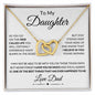 To My Daughter | From Dad | Interlocking Hearts Necklace
