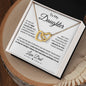 To My Daughter | From Dad | Interlocking Hearts Necklace