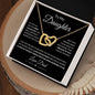To My Daughter | From Dad | Interlocking Hearts Necklace
