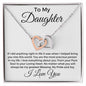 To My Daughter | From Dad | Locking Hearts Necklace
