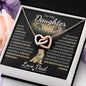 To My Daughter | From Dad | Locking Hearts Necklace