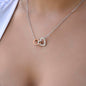To My Wife | Locking Hearts Necklace | Ribbon/Face BCA