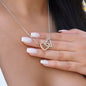 To My Wife | Locking Hearts Necklace | Ribbon/Face BCA