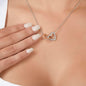 To My Wife | Locking Hearts Necklace | Ribbon/Face BCA