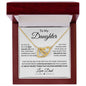 To My Daughter | From Dad | Interlocking Hearts Necklace