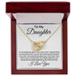 To My Daughter | From Dad | Locking Hearts Necklace