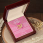 To My Wife | Locking Hearts Necklace | Ribbon/Face BCA