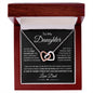 To My Daughter | From Dad | Interlocking Hearts Necklace