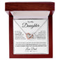 To My Daughter | From Dad | Interlocking Hearts Necklace