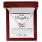To My Daughter | From Dad | Locking Hearts Necklace