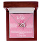 To My Wife | Locking Hearts Necklace | Ribbon/Face BCA