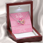 To My Wife | Locking Hearts Necklace | Ribbon/Face BCA