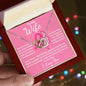To My Wife | Locking Hearts Necklace | Ribbon/Face BCA