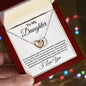 To My Daughter | From Dad | Locking Hearts Necklace