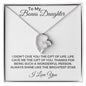 To My Bonus Daughter | I Love You | Forever Love Necklace