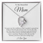 To Mom | Forever Love Knot Necklace | WHT