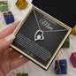 To Mom | From Daughter | Forever Love Necklace | BLK Fade Gold Border