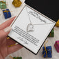 To My Bonus Daughter | I Love You | Forever Love Necklace