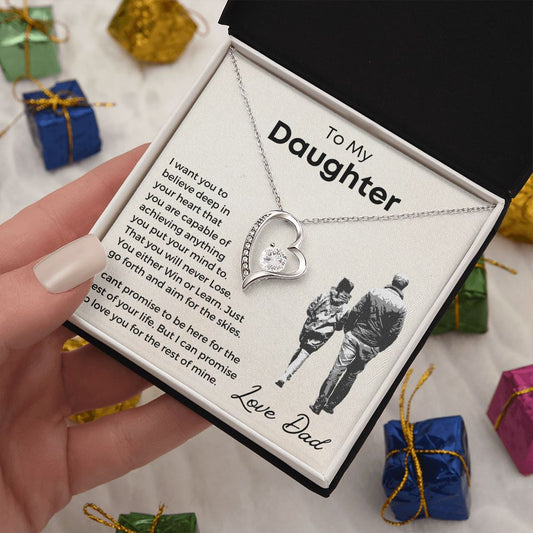 To My Daughter | From Dad | Forever Love Necklace