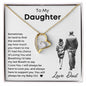 To My Daughter | From Dad | Forever Love Necklace