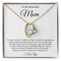 To Mom | Forever Love Knot Necklace | WHT